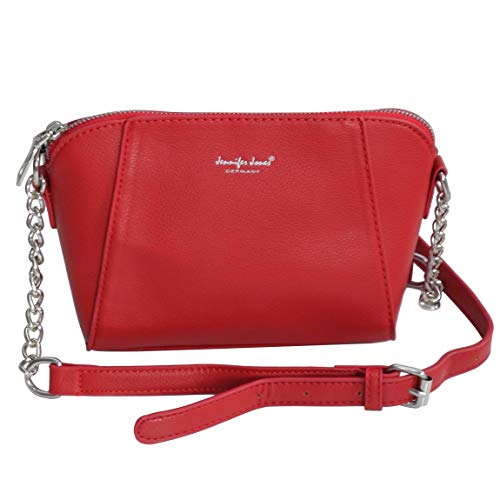 Jennifer Jones - kleine -Damen Handtasche Umhängetasche Abendtasche Ausgehtasche Schultertasche Clutch (Rot) - präsentiert von ZMOKA® von Jennifer Jones - präsentiert von ZMOKA