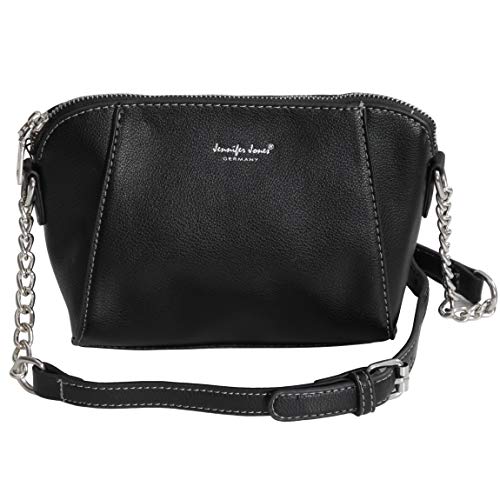 Jennifer Jones - kleine -Damen Handtasche Umhängetasche Abendtasche Ausgehtasche Schultertasche Clutch (Schwarz) - präsentiert von ZMOKA® von Jennifer Jones - präsentiert von ZMOKA