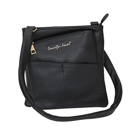 Jennifer Jones - kleine -DamenHandtasche Clutch Umhängetasche Abendtasche Ausgehtasche Schultertasche (Schwarz) - präsentiert von ZMOKA® von Jennifer Jones - präsentiert von ZMOKA