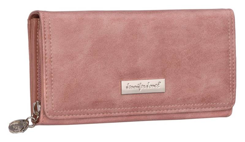 Jennifer Jones Geldbörse JENNIFER JONES Damen Geldbörse Portemonnaie Rose, Damen Geldbörse klappbar mit Reißverschluss Portemonnaie Geldbeutel von Jennifer Jones