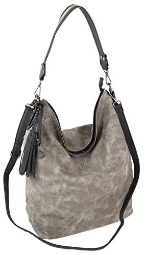 Jennifer Jones Modische Schultertasche Umhängetasche Großer Shopper (Grau) von J JONES JENNIFER JONES