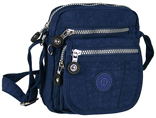 Jennifer Jones Handtasche/Schultertasche/UmhAngetasche klein, Blau, S von Jennifer Jones