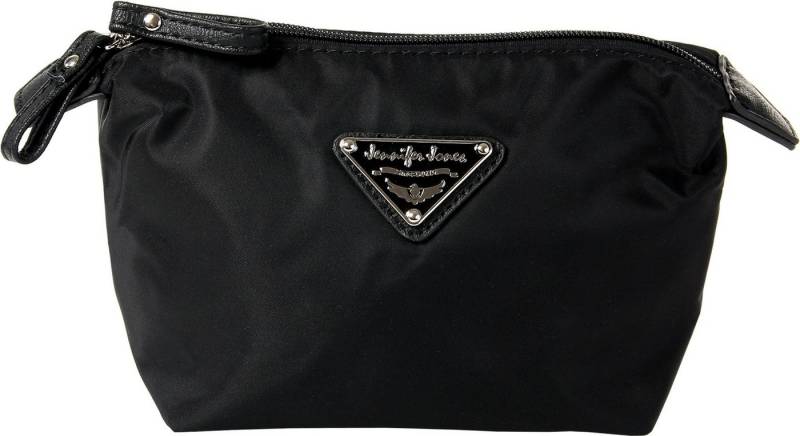 Jennifer Jones Kosmetiktasche Jennifer Jones Damen Herren Kosmetiktasche (Kosmetiktasche, Kosmetiktasche), Kosmetiktasche Nylon, schwarz ca. 16cm x ca. 12cm von Jennifer Jones
