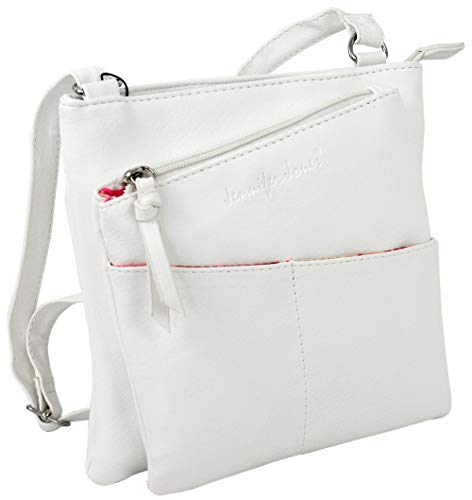 Jennifer Jones Taschen Damen Damentasche Handtasche Schultertasche Umhängetasche Tasche klein Crossbody Bag offwhite (3106) von Jennifer Jones