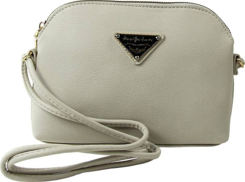 Jennifer Jones Umhängetasche Jennifer Jones Abendtasche Kunstleder (Umhängetasche), Damen Tasche in weiß, ca. 23cm Breite von Jennifer Jones