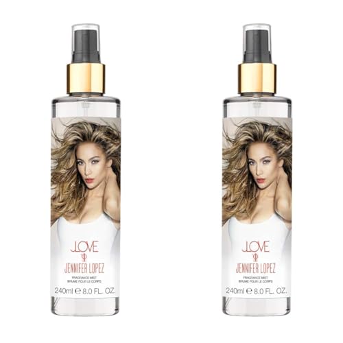 Jennifer Lopez JLove Körperspray, 240 ml, feiner Duft eines zugelassenen Fachhändlers. (Packung mit 2) von Jennifer Lopez