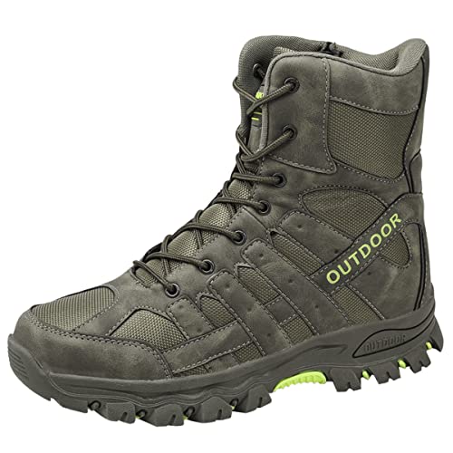 JenniferJWalkers Herren Outdoor Kampfstiefel Taktische Wüstenstiefel Bergsteigen Trail Stiefel Verschleißfest Schuhe XA05 von JenniferJWalkers