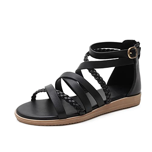 JenniferJWalkers Sandalen im Römischen Stil für Damen Gewebte Schuhe für Damen Sommer von JenniferJWalkers