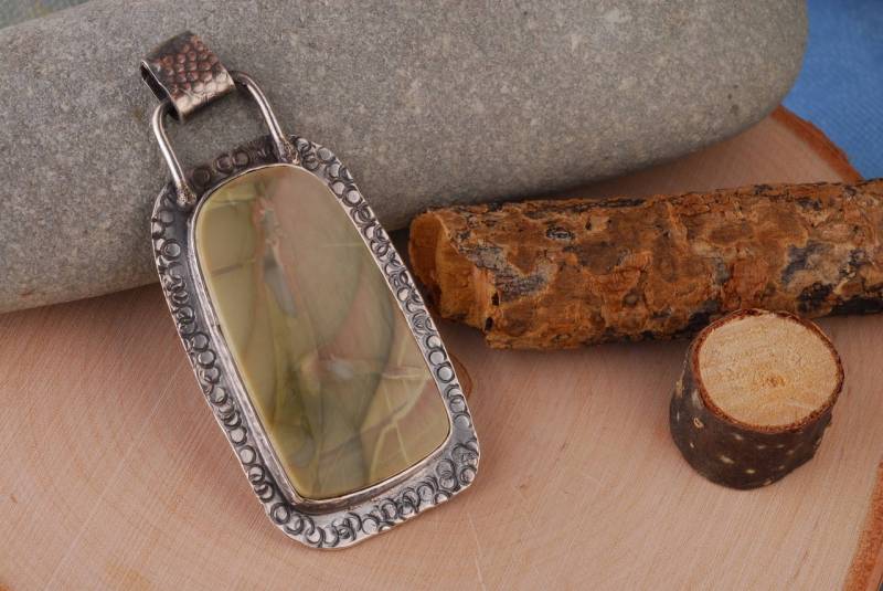 Jaspisanhänger von JenniferJacobsDesign