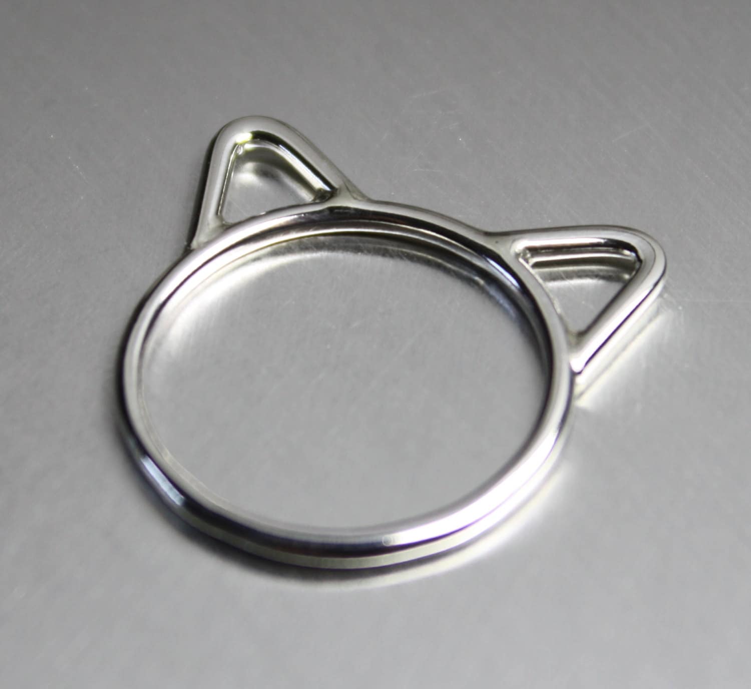 sterling Silber Katzenring, Katzenohren Ring, Katzenschmuck Made in Canada sterling Silber Katzenring, Katzenohren Ring, Katzenschmuck Made in Canada von JenniferWoodJewelry