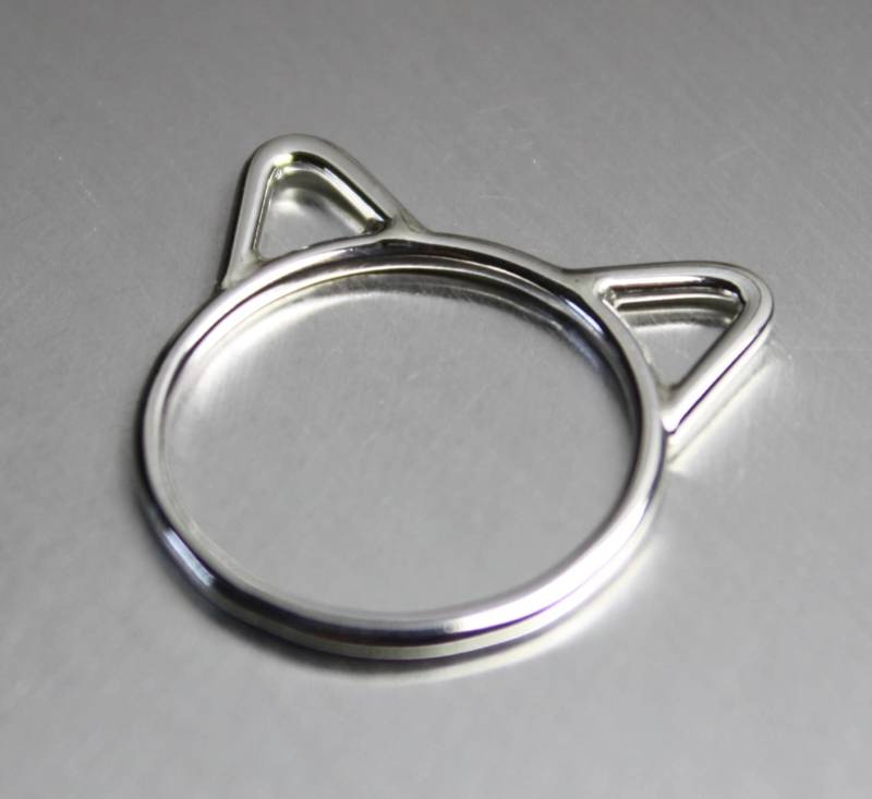 sterling Silber Katzenring, Katzenohren Ring, Katzenschmuck Made in Canada sterling Silber Katzenring, Katzenohren Ring, Katzenschmuck Made in Canada von JenniferWoodJewelry