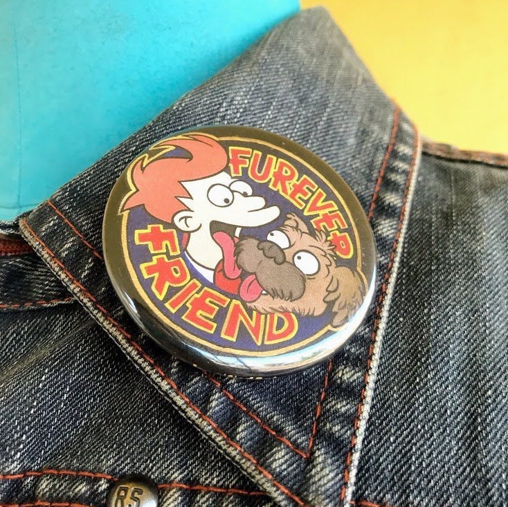 2" Button Jennifiedart Furever Friend von JennifiedArt