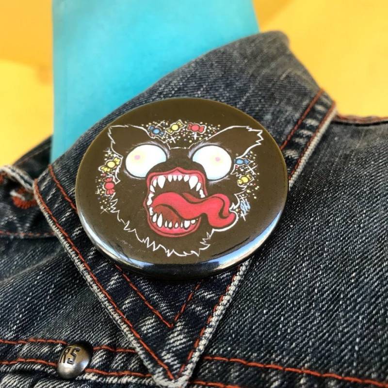 2" Knopf Jennifiedart Beast Dog von JennifiedArt