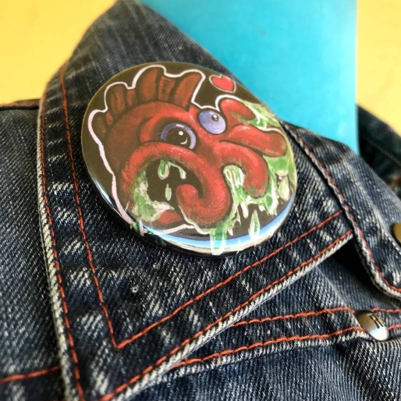 2" Knopf Jennifiedart Love Machine von JennifiedArt