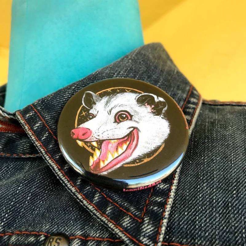 2" Knopf Jennifiedart Trash Kitten von JennifiedArt