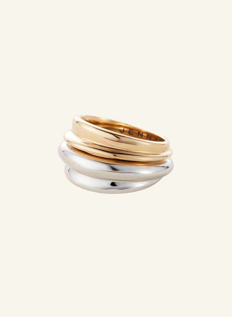 Jenny Bird Ring Lennon Ring Set Two-Tone By Glambou gold von Jenny Bird