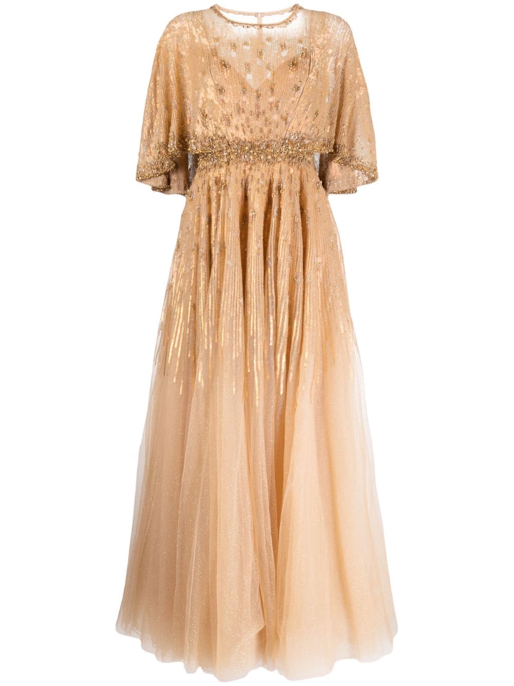 Jenny Packham Abendkleid mit Pailletten - Gold von Jenny Packham