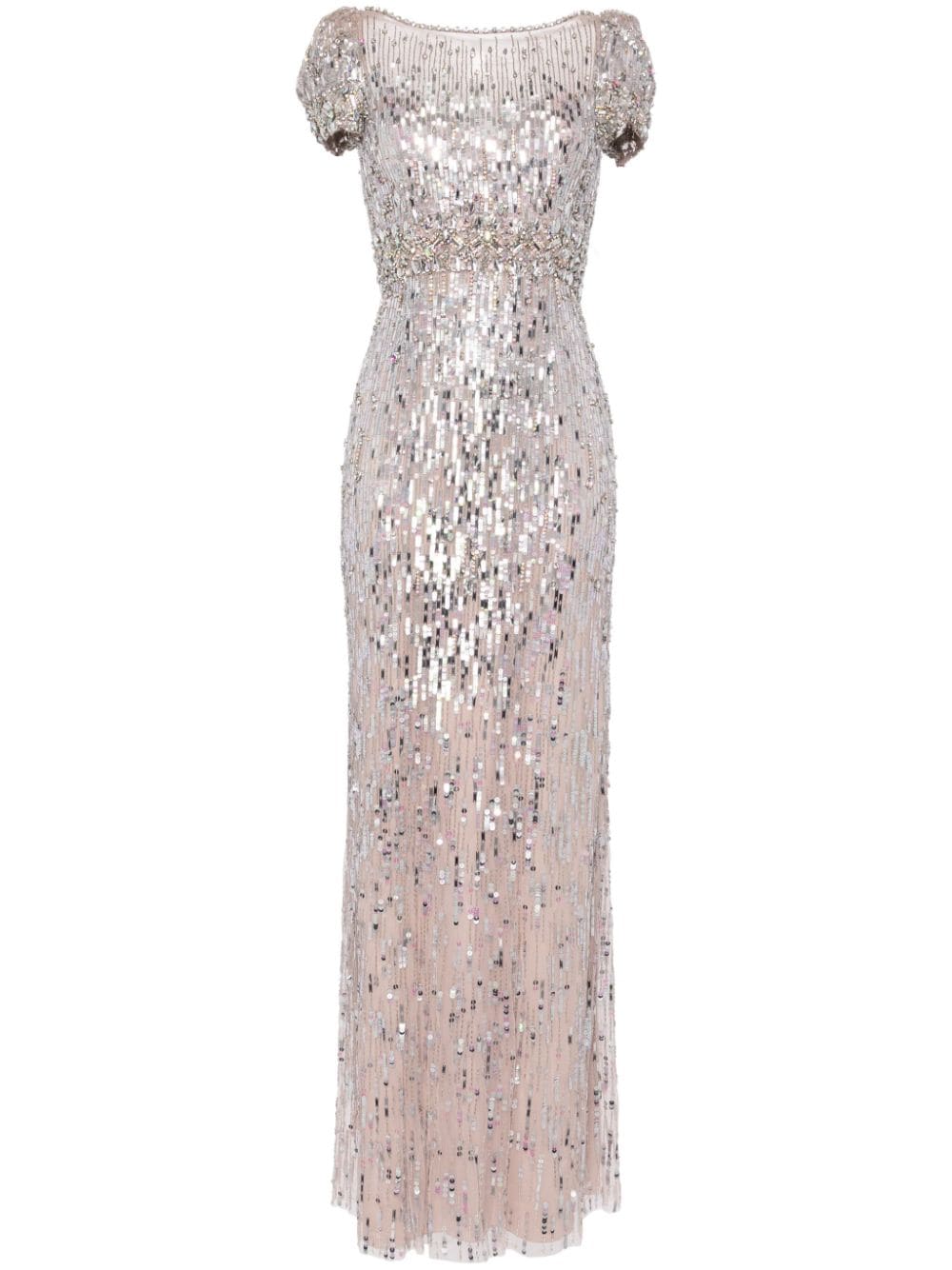 Jenny Packham Abendkleid mit Pailletten - Rosa von Jenny Packham