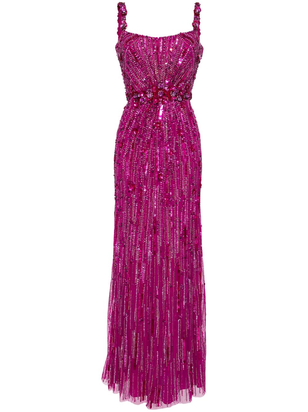 Jenny Packham Bright Gem Abendkleid mit Pailletten - Rosa von Jenny Packham