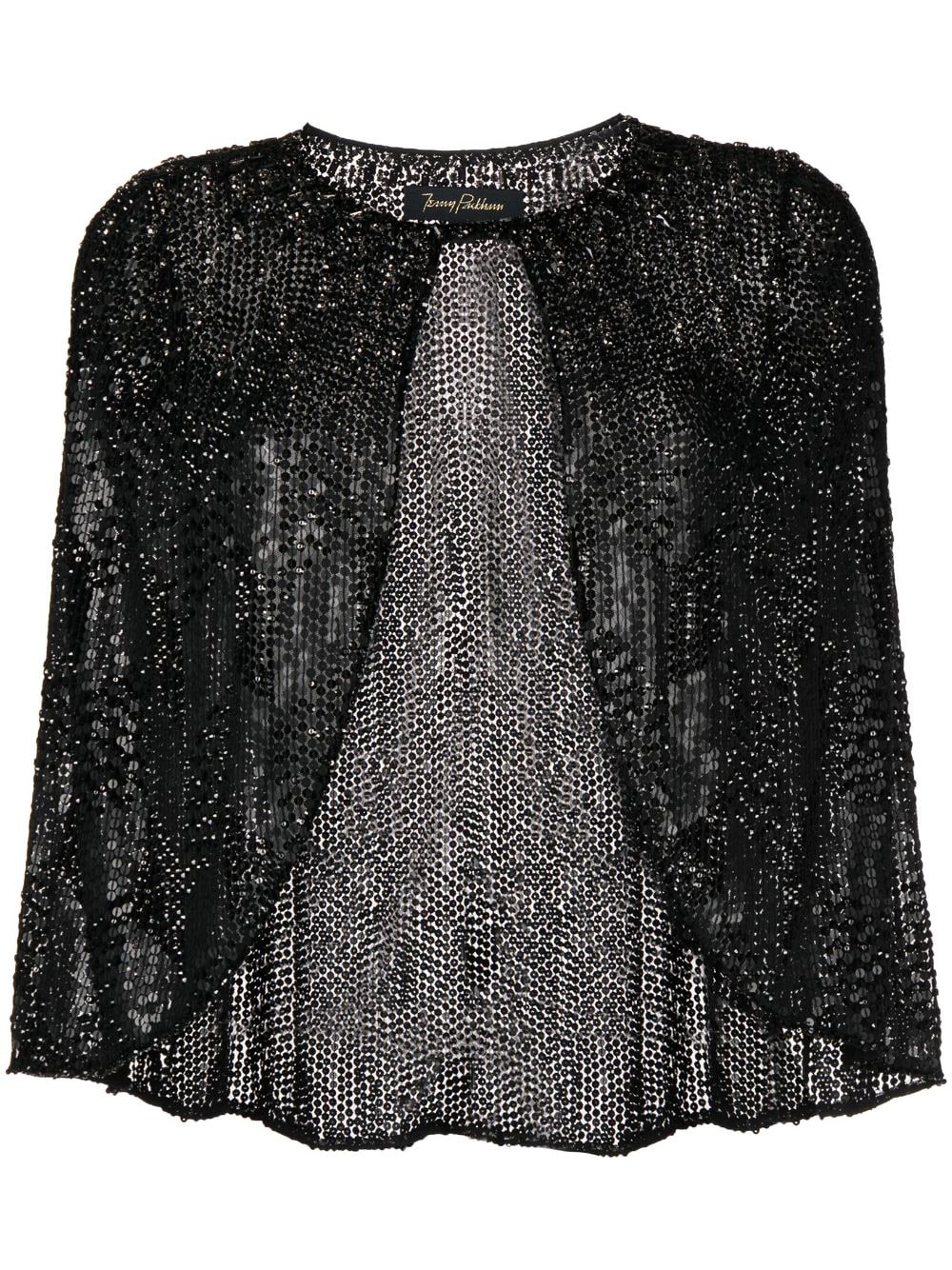 Jenny Packham Cape mit Pailletten - Schwarz von Jenny Packham