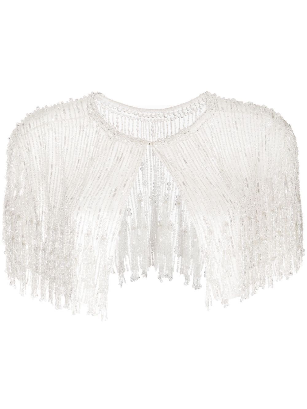 Jenny Packham Cape mit Pailletten - Weiß von Jenny Packham