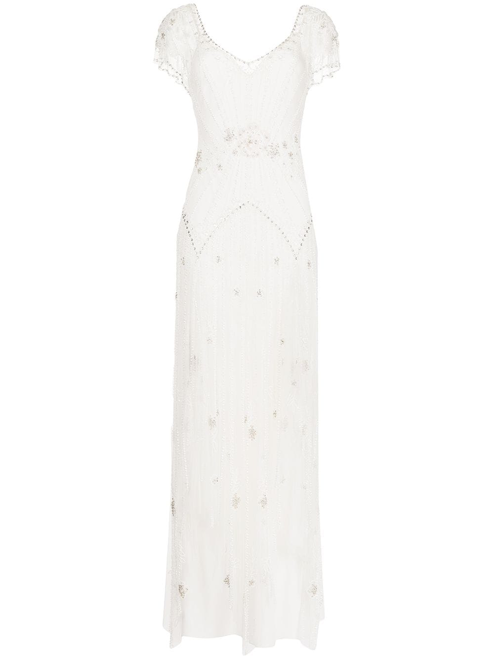 Jenny Packham Kenzy Abendkleid mit Kristallen - Weiß von Jenny Packham