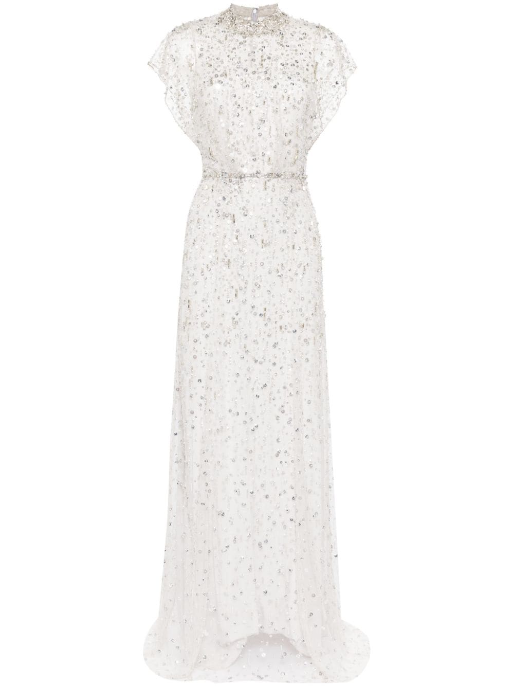 Jenny Packham Kristallverziertes Abendkleid - Grau von Jenny Packham