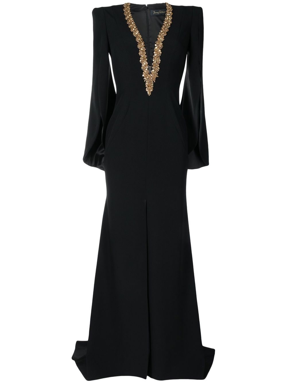 Jenny Packham Langes Abendkleid - Schwarz von Jenny Packham