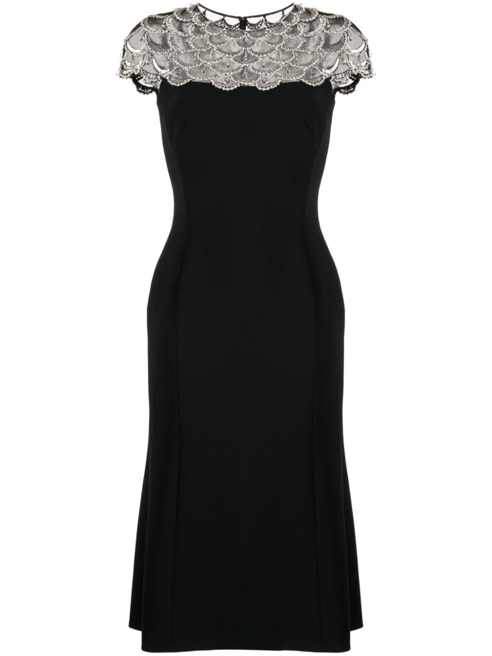 Jenny Packham Midikleid mit Perlen - Schwarz von Jenny Packham