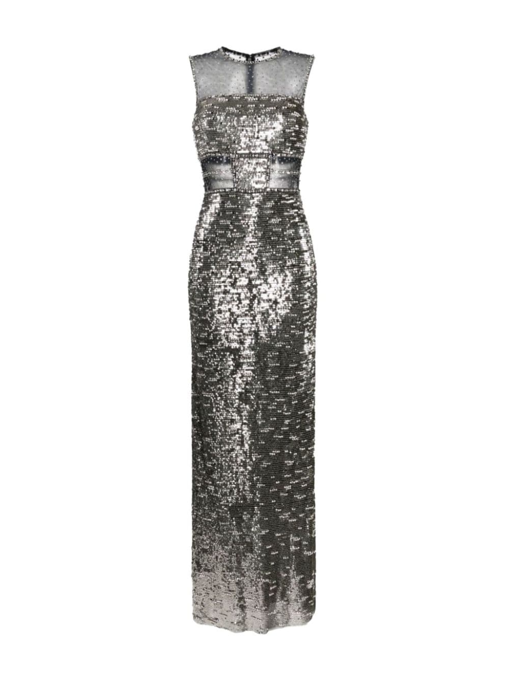 Jenny Packham Tüllrobe mit Pailletten - Silber von Jenny Packham