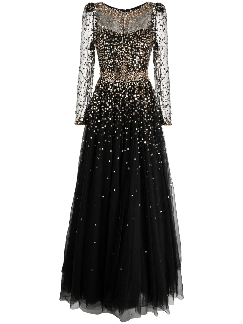 Jenny Packham Verziertes Abendkleid - Schwarz von Jenny Packham