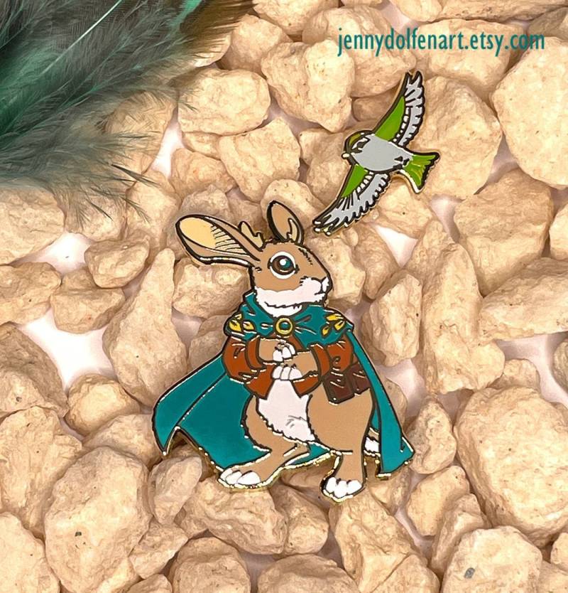 Agnes Und Peef - Hartemaille Pin Agnes Und Peef - Hartemaille Pin von JennyDolfenArt