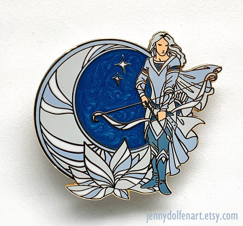 Tilion | Der Mond - Hartemaille Pin Tilion | Der Mond - Hartemaille Pin von JennyDolfenArt