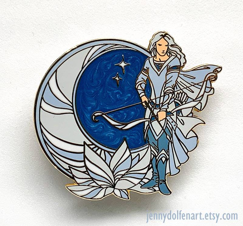 Tilion | Der Mond - Hartemaille Pin Tilion | Der Mond - Hartemaille Pin von JennyDolfenArt