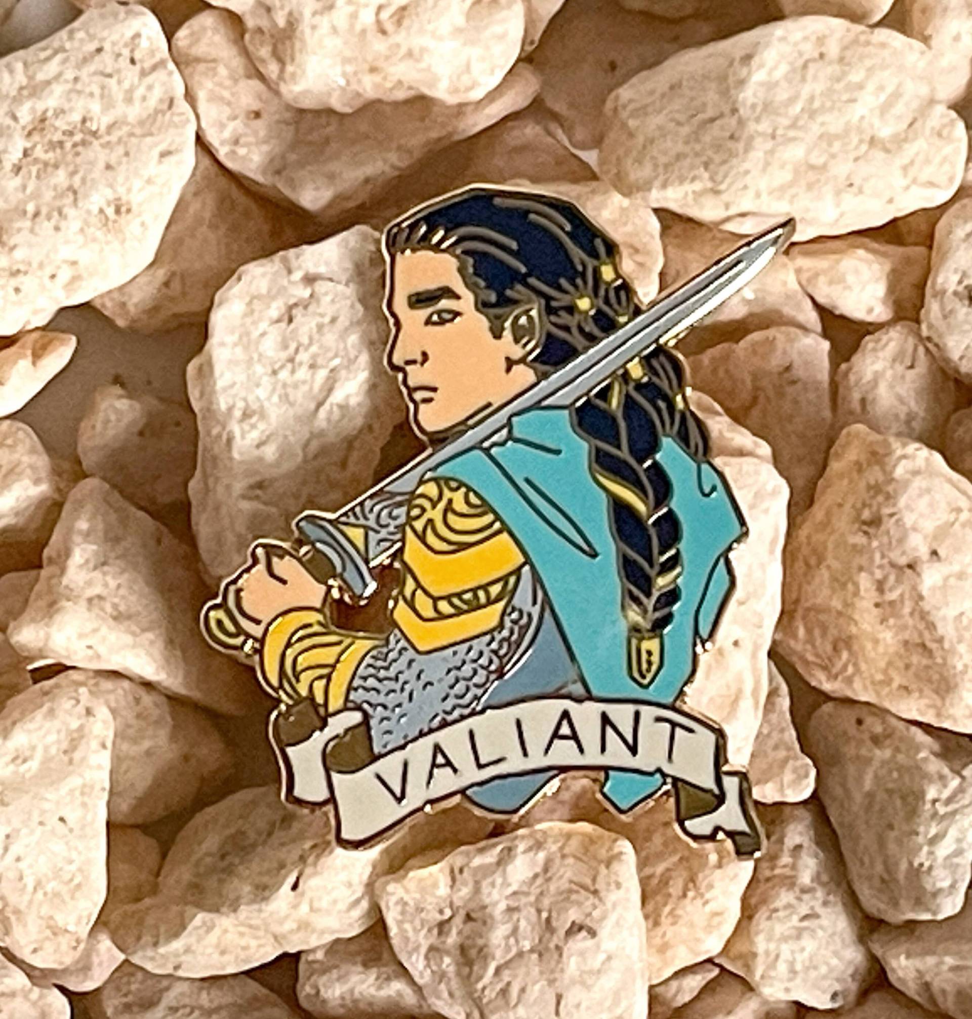 Valiant | Fingon - Hartemaille Anstecker Valiant | Fingon - Hartemaille Anstecker von JennyDolfenArt