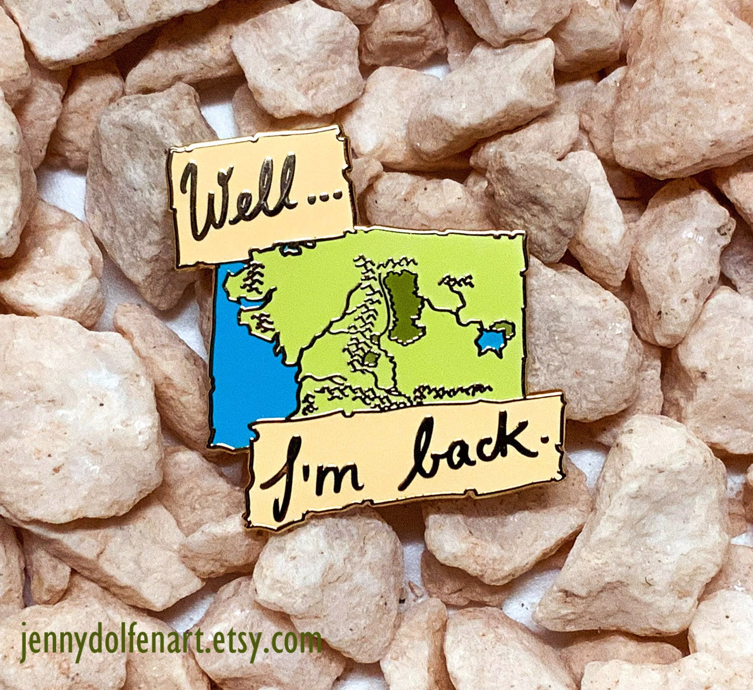 Well, I'm Back - Hart Emaille Pin Well, I'm Back - Hart Emaille Pin von JennyDolfenArt