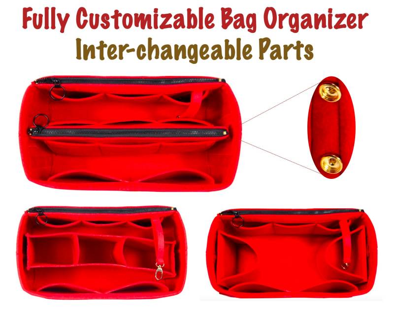 Anpassbare Filztasche Organizer | 3 Mm Filz, Austauschbare Beuteltasche, Tote Geldbörse Einsatz, Kosmetik Make-Up Windel Handtasche, Belongings Bag von JennyKrafts