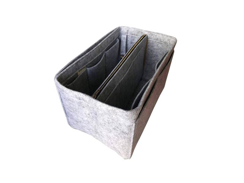 Anpassbare Organizer | Mit Abnehmbarer Reißverschluss-Tasche, Tote Filz Geldbörse Einsatz, Kosmetik Make-Up Windel Handtasche Gold Goldene von JennyKrafts