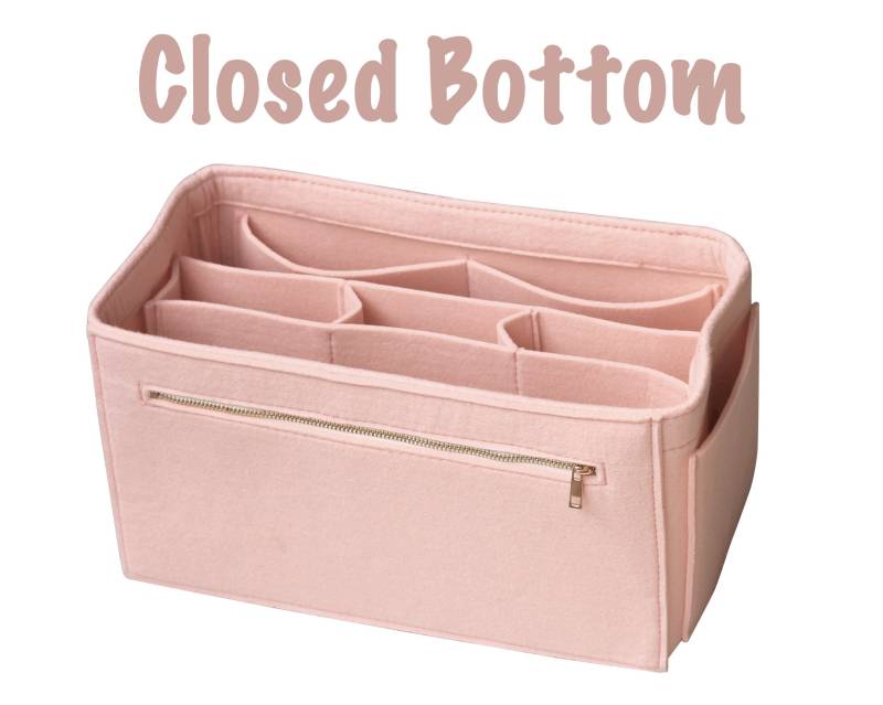 Anpassbare Veranstalter | W Abnehmbare Fächer Geschlossen Unten Tote Filz Geldbörse Einfügen Kosmetik Make-Up Windel Hand Reißverschlusstasche von JennyKrafts