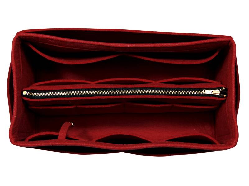 Anpassbarer 3 Mm Filz-Organizer | 3 Filz, Abnehmbarer Beutel Mit Metall-Reißverschluss, Tote-Geldbeutel-Einsatz, Kosmetik-Make-Up-Windelhandtasche von JennyKrafts