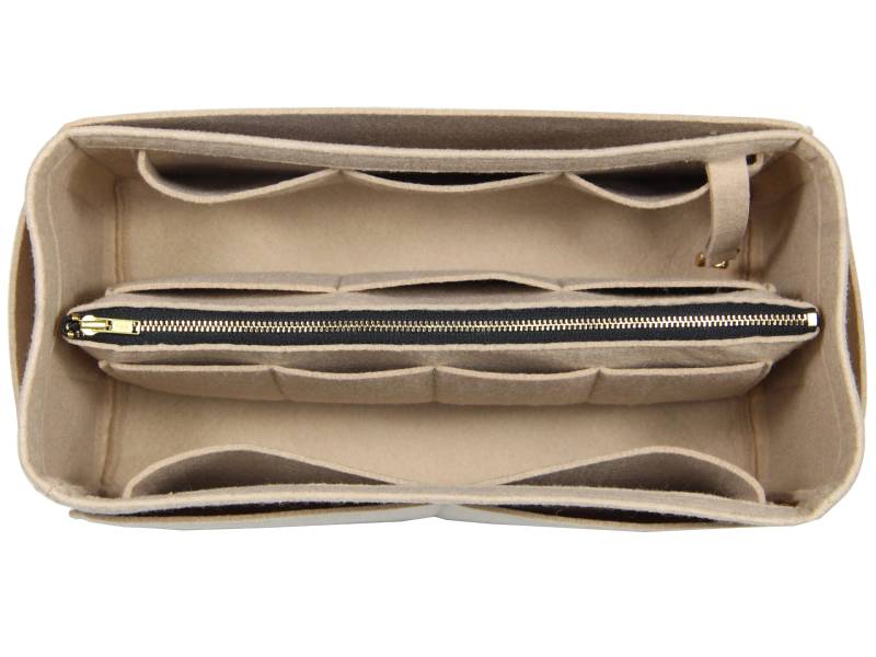 Anpassbarer Organizer | 3 Mm Filz, Abnehmbarer Beutel Mit Metall-Reißverschluss, Tote Geldbörse Insert, Kosmetik Make-Up Windel Handtasche Tasche von JennyKrafts