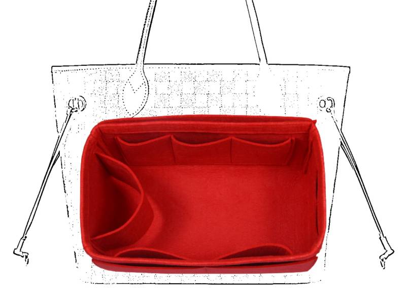 Anpassbarer Organizer | 3 Mm Filz, Offene Taschen, Flaschenhalter, Tote Geldbörse Einsatz, Kosmetik Make-Up Windel Handtasche Tasche von JennyKrafts