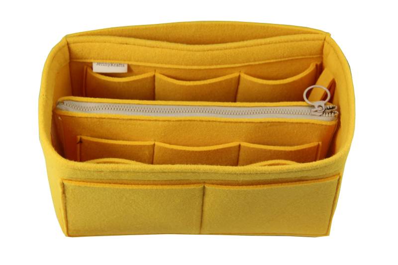 Anpassbarer Veranstalter | Mit Abnehmbarer Reißverschluss-Tasche Tote Filz Geldbörse Kosmetik Make-Up Windel Handtasche Mit Reißverschluss von JennyKrafts