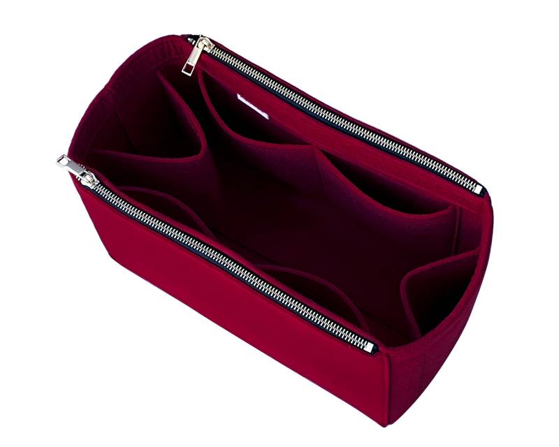 Für [Flower Zipped Tote Pm Mm] Filz-Organizer | Mit Doppelten Reißverschlusstaschen Mit Wasserflaschenhalter-Futterschutz-Linerschutz von JennyKrafts