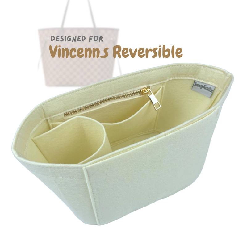 Für [Vincenn.s Reversible] Tote Purse Insert Organizer, Klein, Mittelgroß Groß, Einzigartig, Filz-Organizer-Liner-Shaper | Style Oblong von JennyKrafts