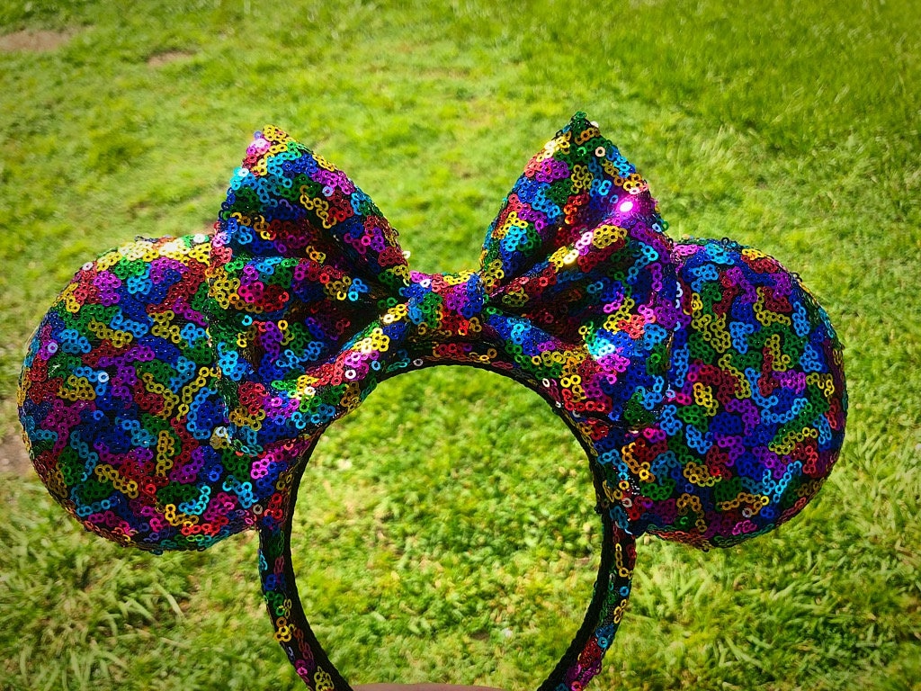 Konfetti Minnie Maus Ohren Bunten Mouse Handgemachte Multi Farben Konfetti Minnie Maus Ohren Bunten Mouse Handgemachte Multi Farben von JennyLolaEars