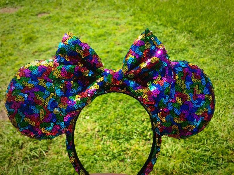 Konfetti Minnie Maus Ohren Bunten Mouse Handgemachte Multi Farben Konfetti Minnie Maus Ohren Bunten Mouse Handgemachte Multi Farben von JennyLolaEars