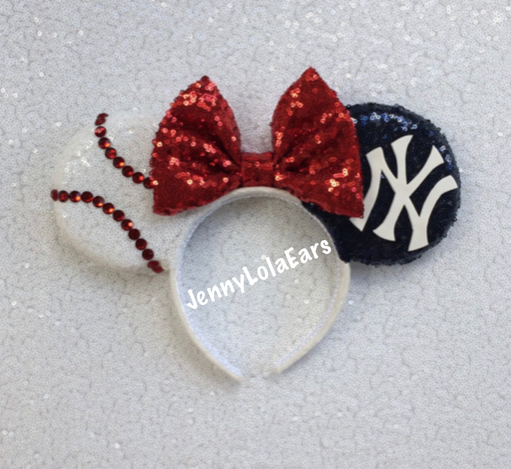 New York Yankees Mickey Mouse Ohren Stirnband New York Yankees Mickey Mouse Ohren Stirnband von JennyLolaEars