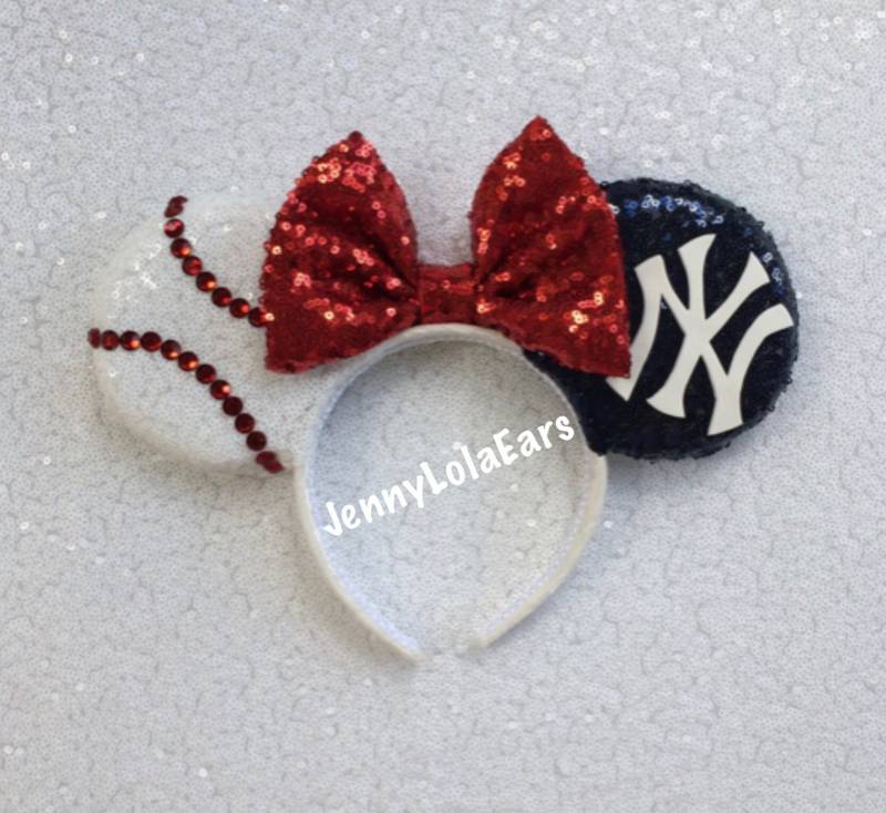 New York Yankees Mickey Mouse Ohren Stirnband New York Yankees Mickey Mouse Ohren Stirnband von JennyLolaEars