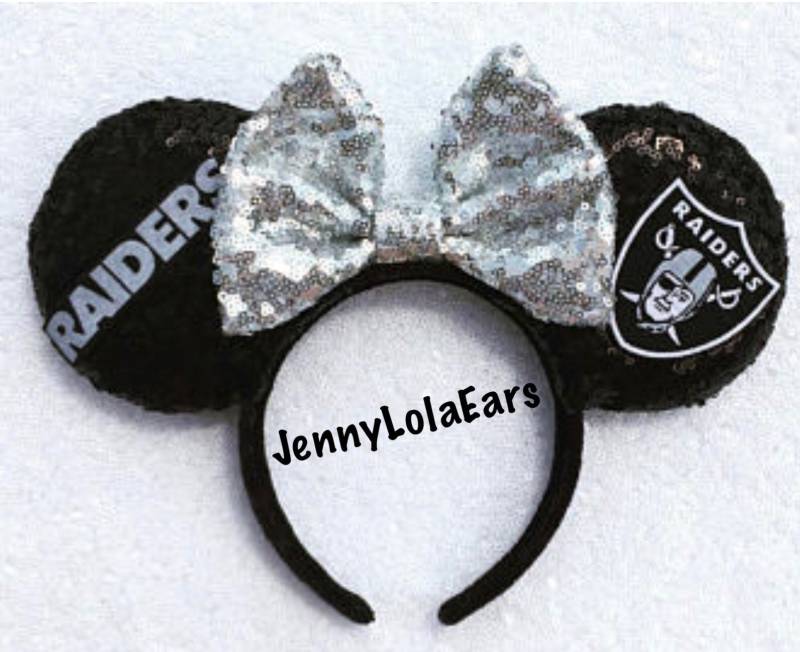 Oakland Raiders Inspiriert Minnie Maus Mickey Ohren Oakland Raiders Inspiriert Minnie Maus Mickey Ohren von JennyLolaEars